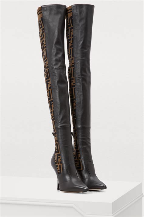 thigh high fendi boots